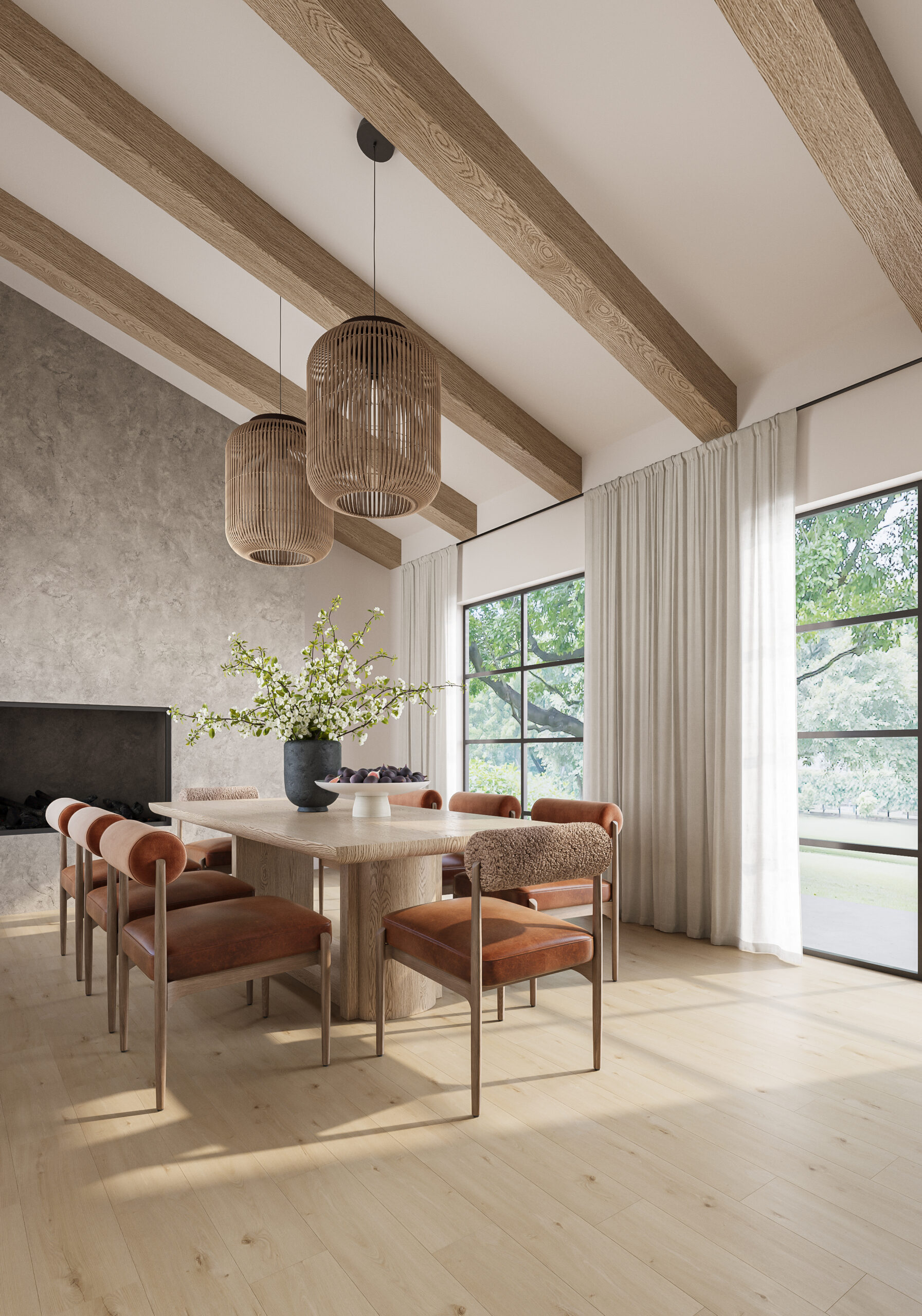 InStride Surfaces Clermont Cask Oak room scene for installation resources