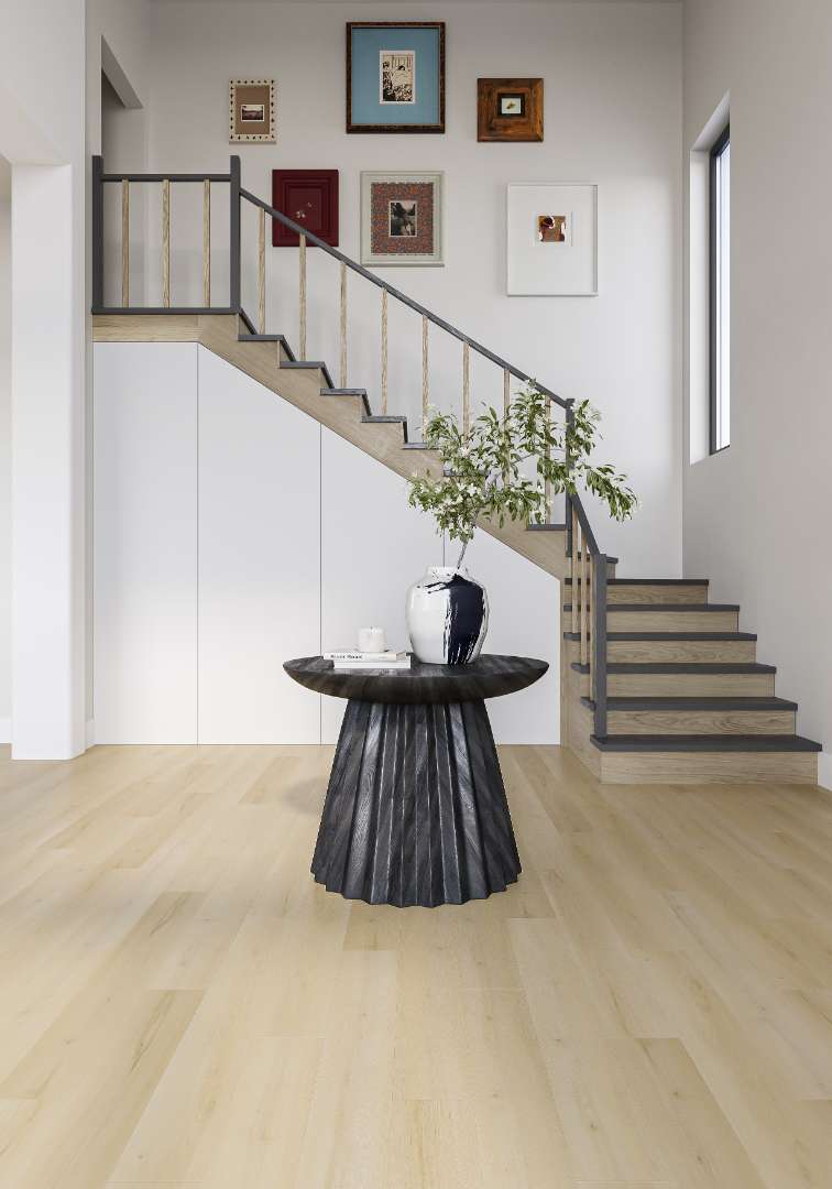 InStride Surfaces NexGen Glacial Linen Oak modern room scene