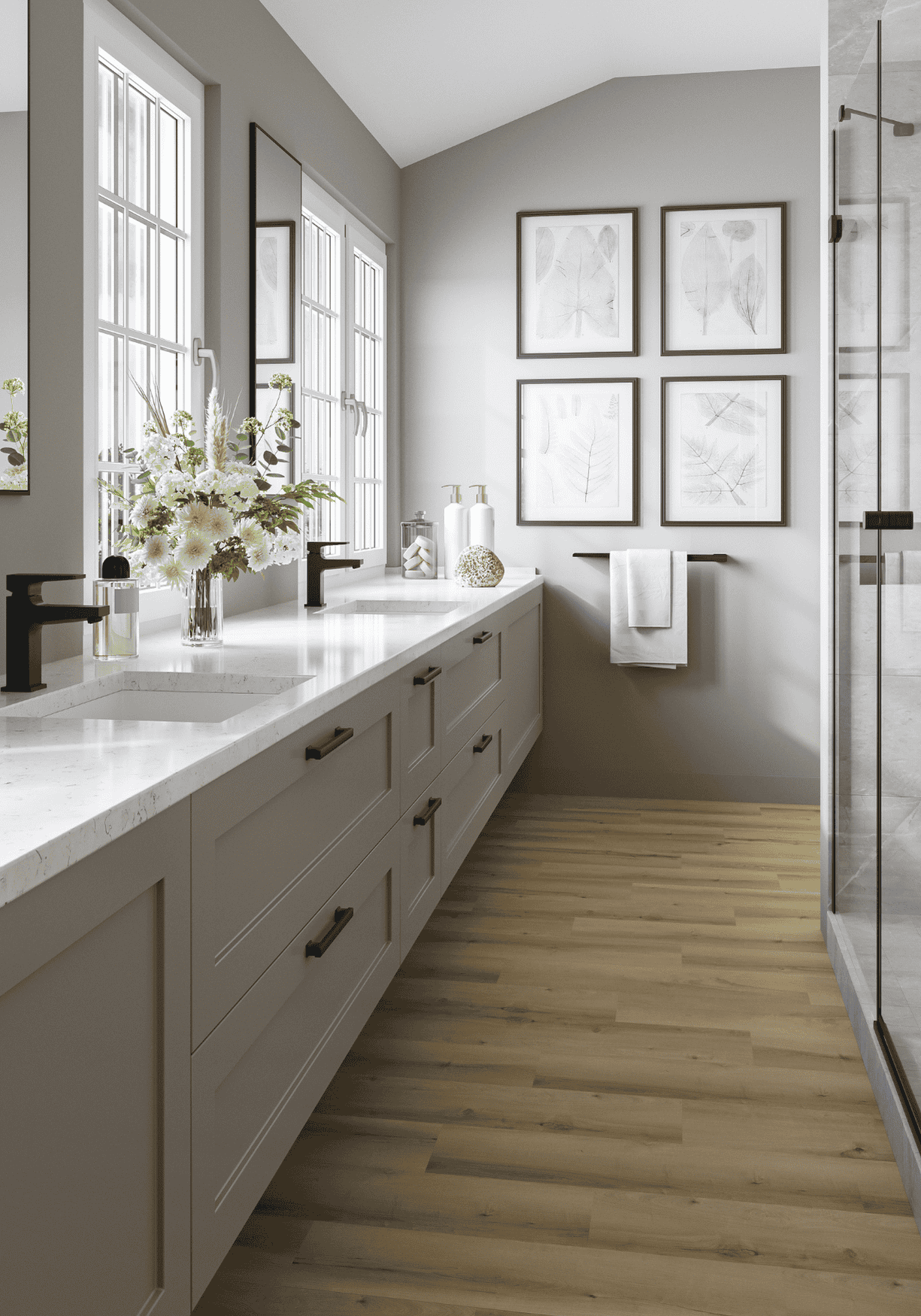 InStride Surfaces Beauly Elm room scene for care and maintenance resources